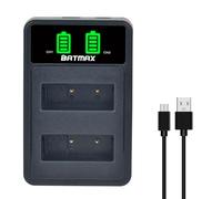 Batmax Rapid PS-BLS5 LCD Chargeur de batterie double USB pour Olympus PS-BLS1 BLS-5 BLS50 E-400 E-420 E-450 E-600 E-620 E-P1 E-P2 E-P3 EVOLT E-410 E-M10E-PL2 E-PL3 E-PL5 E-PL6 PL7 E-PL. 8 E-PM1