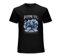 Batmetal Returns Your Life Was Ended by Murmaids Mens T-Shirt Casual Cotton Unisex Black Tees Tops L