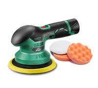 BATOCA - Ponceuse sans fil pour voiture - 1 pièce, batterie rechargeable au lithium-ion 12 V 2,0 Ah, ponceuse sans balais avec 6 vitesses variables, ponceuse orbitale DA pour le détaillage, le polissa