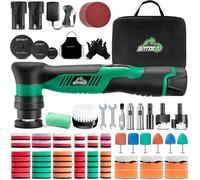 BATOCA S5 Mini Polisseuse sur batterie, polisseuse rotative et excentrique, kit de polissage avec 2 batteries 12 V 2,0 Ah, disques de polissage 25 mm/50 mm/75 mm, pour le détail de voiture et les phar