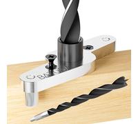 BATODA Kit de gabarit de cheville pour support d'étagère flottante - Foret de 1,27 cm inclus - Gabarit de cheville pour étagère flottante - Supports d'étagère cachés pour étagères invisibles