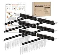 BATODA - Lot de 6 supports d'étagère flottants robustes de 20,3 cm - Supports d'étagère en acier massif - Supports cachés pour étagères flottantes en bois - Support d'étagère aveugle - Matériel de