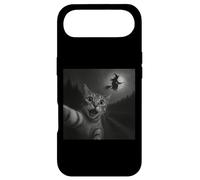 Bâton à Balai Amusant pour Halloween avec Chat effrayé, Selfie, sorcière Coque pour iPhone Air