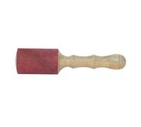 Bâton à frotter pour bol chantant bois/daim, bambou, bol chantant tibétain en bois avec tête en cuir Red Stick 1