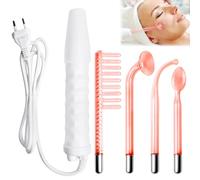 Bâton à haute fréquence pour le visage, raffermissement de la peau portable à haute fréquence avec 4 tubes néon différents, appareil portable à haute fréquence, appareil de soins de la peau