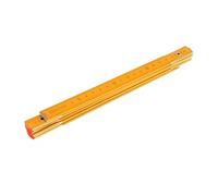 Bâton à mesurer compact pliable en bois pour enseignement en salle de classe Jaune 1 m