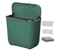 Baton à ordures mural : petite poubelle de porte d'armoire, panier à compost, récipient monté avec sacs, accessoires de cuisine, panier à déchets