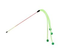 Bâton à ressort pour chaton avec clochette - Jouet à plumes pour les moments heureux - Jouet d'exercice pour chat - Jouet à fil pour l'entraînement des chatons