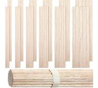 Baton Bois Loisir Creatif 130 pièces de bois balsa, bande, artisanat carré, gourdin, modèle, construction, sculpture, accessoires bricolage, bâton