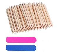 Bâton Bois Ongle,100 PCS Bâtons de Bois Orange Stick Baton Cuticule Ongle Bâton de Cuticule pour Ongles et Orteil