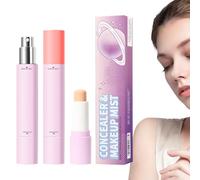 Bâton Correcteur de Teint et Spray Fixant | Crème Correctrice avec Spray Fixant pour Maquillage - Cosmétiques De Beauté Anti Tâches Pour Vacances Sports Vie Quotidienne Rendez Vous