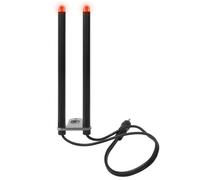 Bâton Coupe-Vent En Alliage D'aluminium Avec Alarme De Morsure Led, Barre De Pare-Brise, Connecteur De Canne À Pêche À La Carpe