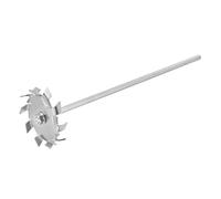 Bâton d’agitation en acier inoxydable 304 30 cm avec disque de dispersion 8 cm pour laboratoire et usage industriel(7cmDispersion Disc+L400mmΦ8mm)