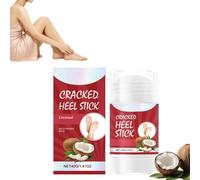 Bâton de baume de réparation de talon fissuré pour les pieds fissurés secs, Bâton de baume de pied d'odeur de noix de coco avec vitamine E, Bâtons de talon pour les pieds fissurés secs (1)