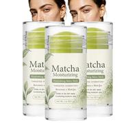 Bâton de baume hydratant Matcha à la cire d'abeille de suif de bœuf, baume apaisant pour la peau, baume hydratant nourrissant pour les soins de la peau sèche, bâton de soin apaisant pour la (3pcs)