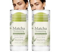 Bâton de baume hydratant Matcha à la cire d'abeille de suif de bœuf, baume apaisant pour la peau, baume hydratant nourrissant pour les soins de la peau sèche, bâton de soin apaisant pour la (2pcs)