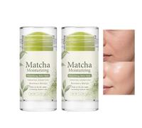Bâton de baume nourrissant hydratant au matcha, baume anti-âge hydratant, hydratant au matcha et à la cire d'abeille pour peaux sèches, craquelées, sensibles, non grasses (2PCS)