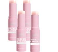 Bâton de baume yeux rétinol et caféine, crème hydratante à l'acide hyaluronique et collagène, soin anti-cernes, anti-poches et lissant pour peau sensible (4pcs)