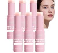 Bâton de baume yeux rétinol et caféine, crème hydratante à l'acide hyaluronique et collagène, soin anti-cernes, anti-poches et lissant pour peau sensible (6pcs)