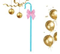 Bâton de Berger Accessoires Cosplay Ajustables 104 cm avec Nœud Papillon | Cannes à Crosse de Berger pour Événements à Thème, Spectacles sur Scène, Photographie, Filles et