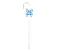 Bâton de berger réglable Bow Peep avec nœud papillon, 104 cm | Accessoire de costume extensible, crochet de berger décoratif avec nœud décoratif, complète la photographie de scène et le
