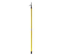 Bâton de brochet robuste en fibre de verre à 2 sections pour lutte contre les incendies et rénovation murale, 2,7 m