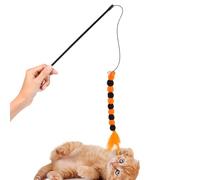 Bâton de chasse pour - Poteau à ficelle élastique avec pompons moelleux à long manche, gadget de stimulation de la nature pour la chasse sauvage | Accessoires interactifs de récréation de liais