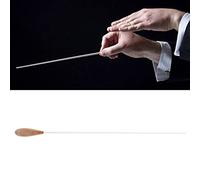 Baton de chef d'orchestre SustVita avec manche en poirier, un bâton de direction musicale de 15 pouces pour les directeurs de symphonie et de chœur offrant un équilibre constant