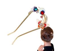 Bâton De Cheveux De Style Chinois, Pirates De Bijoux De Cheveux De La Mariée, Pins De Demoiselle D'honneur Ensemble, Utilisation Pratique, Matériau En Alliage, 11,6 X 5,3 Cm, Pour Filles Maman Épouse