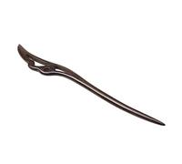 Bâton de cheveux en bois, baguette de cheveux en ébène japonaise vintage, support chignon ethnique 18 cm, accessoire