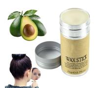 Bâton de Cire pour Cheveux,Wax Stick pour Cheveux,Bâton De Cire De Cheveux N,Bâton de Cire pour Perruques de Cheveux,Hair Wax Stick,Bâton Lisse de Contrôle de Bord pour Cheveux,Perruques,1 pièce