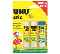 Bâton de colle Bonuspack, sans solvant, 3x8,2 g UHU