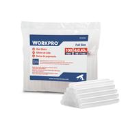 WORKPRO Lot de 100 Bâtons de Colle Chaude 100 x 11mm, Bâtonnets de Colle Transparents Universels pour Pistolet à Colle Chaude, Idéal pour Bricolage, Artisanat, Loisir