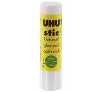 Bâton de colle - UHU - Stic géant 21g - Colle blanche - Parfait pour papier et carton - Bouchon étanche