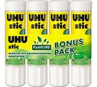 Bâton de colle UHU stic ReNature sans solvant 4 x 21 g