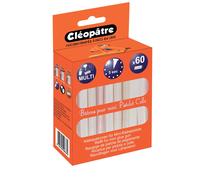 Cléopâtre Colle en bâtons pour mini pistolet PO60RCT – Universelle, 60 bâtons, Transparent