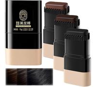 Bâton de coloration instantanée pour cheveux avec peigne intégré, peigne de teinture imperméable et résistant à la transpiration, bâtons de retouche portables pour couvrir gris blanc (3 pièces, mixte)