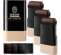 Bâton de coloration instantanée pour cheveux avec peigne intégré, peigne de teinture pour cheveux imperméable et résistant à la transpiration, bâtons de retouche portables pour couvrir gris blanc (3