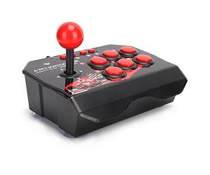 Bâton de Combat D'Arcade, Manette de Combat de Jeu D'Arcade Street Fighter avec Port USB, Accessoires de Jeux D'Arcade de Manette D'Arcade Filaire pour Switch/PC/PS3