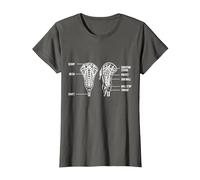 Bâton de Crosse - Idée Sportive Lax Team Player Coach T-Shirt, Femme, Asphalte, XS