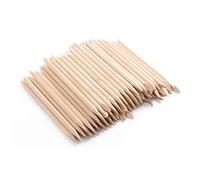 Bâton de cuticule d'ongle en bois, bâtons d'orange en bois bâton de cuticule 'ongle pour le dissolvant poussoir manucure art pédicure outils pédicure 100 pièces, bâtons 'orange