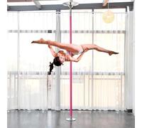 Bâton de danse amovible en acier - 45 mm rotatif et statique pour la maison, portable pour chambre à coucher et studio, réglable de 2,3 à 2,7 m, parfait pour le pole fitness