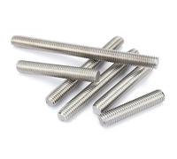 Bâton de dent goujon tige filetée, entièrement en acier inoxydable M3 M4 M5 M6, goujons barre à filetage complet 90 150 mm 10 pièces(M6 x 45MM)