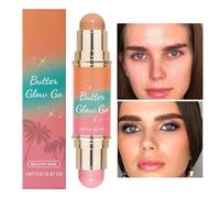 Bâton de Fard à Joues, Produit Multifonction Pour Joues Yeux Et Lèvres, Contour Bronzer 7,6g Finition Éclat Longue Tenue pour Visage Voyage