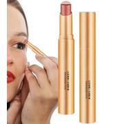 Bâton de fard à paupières brillant imperméable à l'eau 3 couleurs crème maquillage des yeux pailleté longue durée | Fard à paupières marron dégradé pour femmes et hommes, mélange lisse de contour des