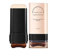 Bâton de fond de teint, bâton de contour | Bâton de fond de teint mat naturel avec pinceau-Light Finish Makeup Revolution de en bâton pour le nez, le front, les creux des joues, le menton