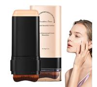 Bâton de fond de teint, bâton de contour | Bâton de fond de teint mat naturel avec pinceau-Light Finish Makeup Revolution de en bâton pour le nez, le front, les creux des joues, le menton