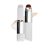 Bâton de fond de teint coréen 2 en 1 avec changement de couleur et pointe pinceau intégrée - Bâton de fond de teint double face - Ultra fin mat et léger - Pour tous les types de peau - Ivoire