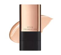 Bâton de fond de teint, fond de teint en crème avec pinceau, bâton de fond de teint Full Coverage, anti-cernes et CC crème, finition mate naturelle (naturel, 20 g)