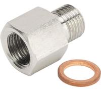 Bâton de fuite -Adaptateur d'expéditeur -Prises de fuite -Inox 1/8 -pouce -NPT femelle à M10x1.0 Mâle avec joint